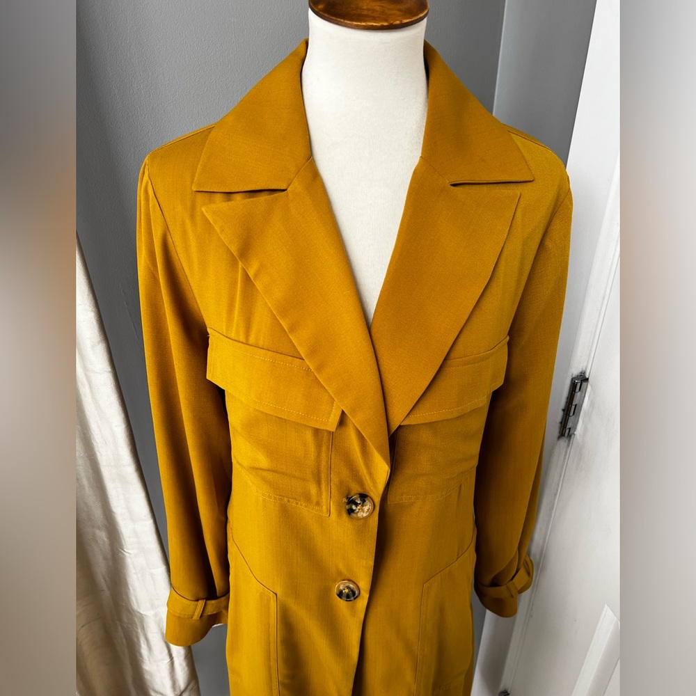 Tularosa long Mustard Yellow duster jacket
